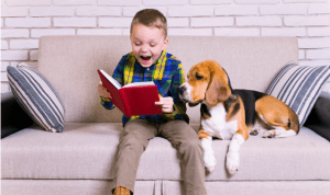reading to dogs